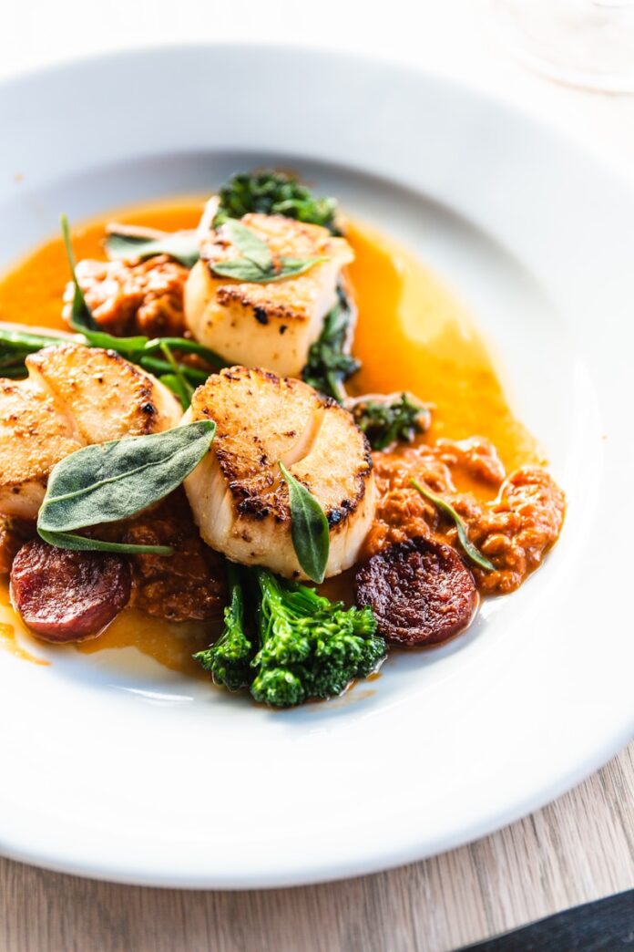 cooked food on white ceramic plate